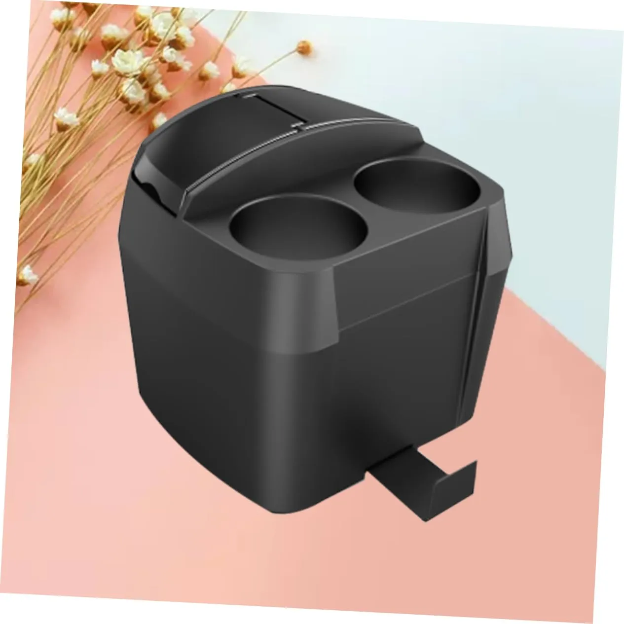 CLISPEED cubo de basura automático botes de basura para automóviles portavasos bote de basura cenicero al aire libre bote de bas