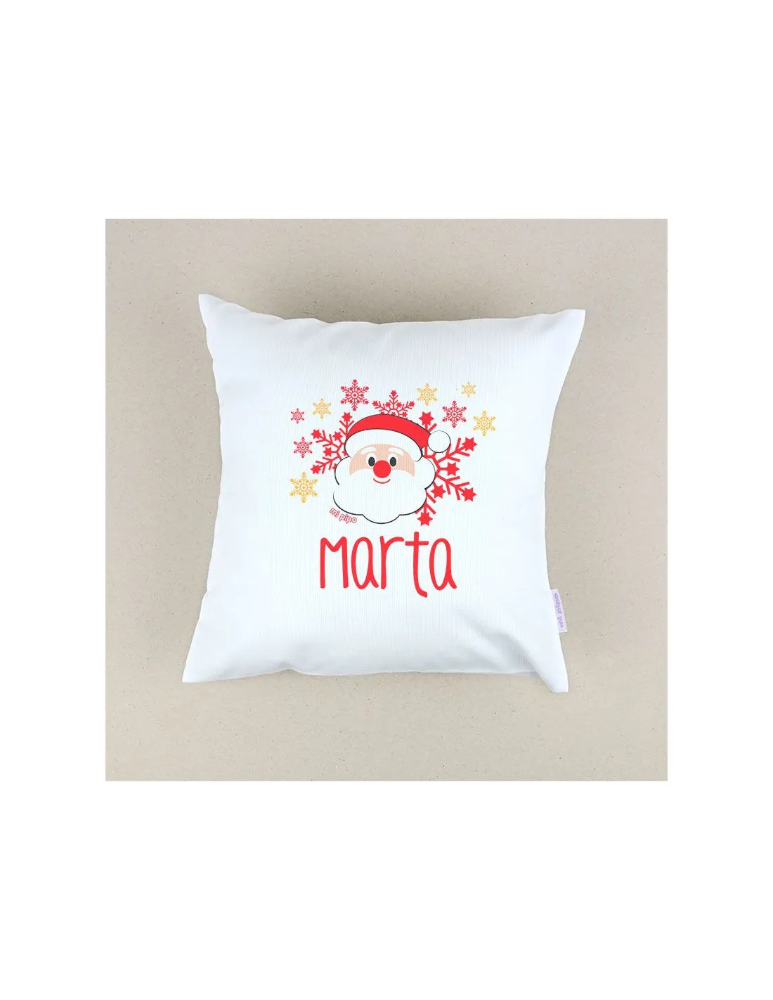 Cojín Navideño personalizado Papá Noel de Mi Pipo
