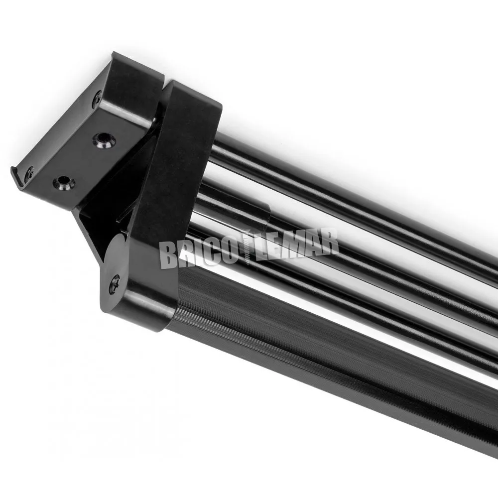 Colgador extraíble Keeper para armario 350mm aluminio pintado negro Emuca