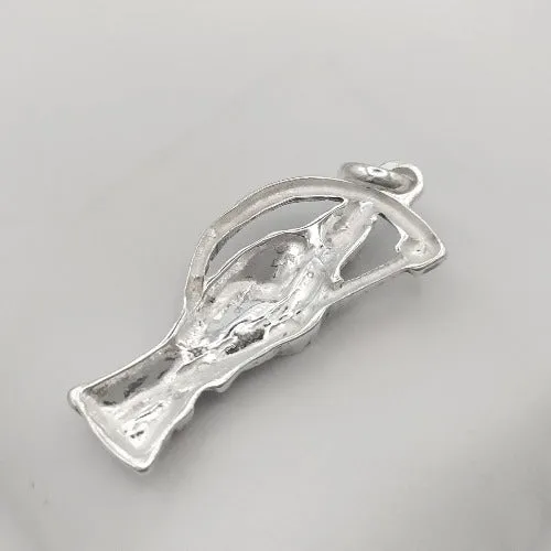Colgante plata santa muerte