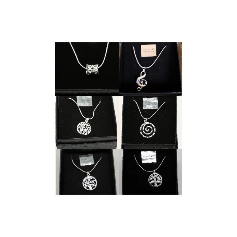 Collar chapado y bañado en Plata de Ley 925 Lote
