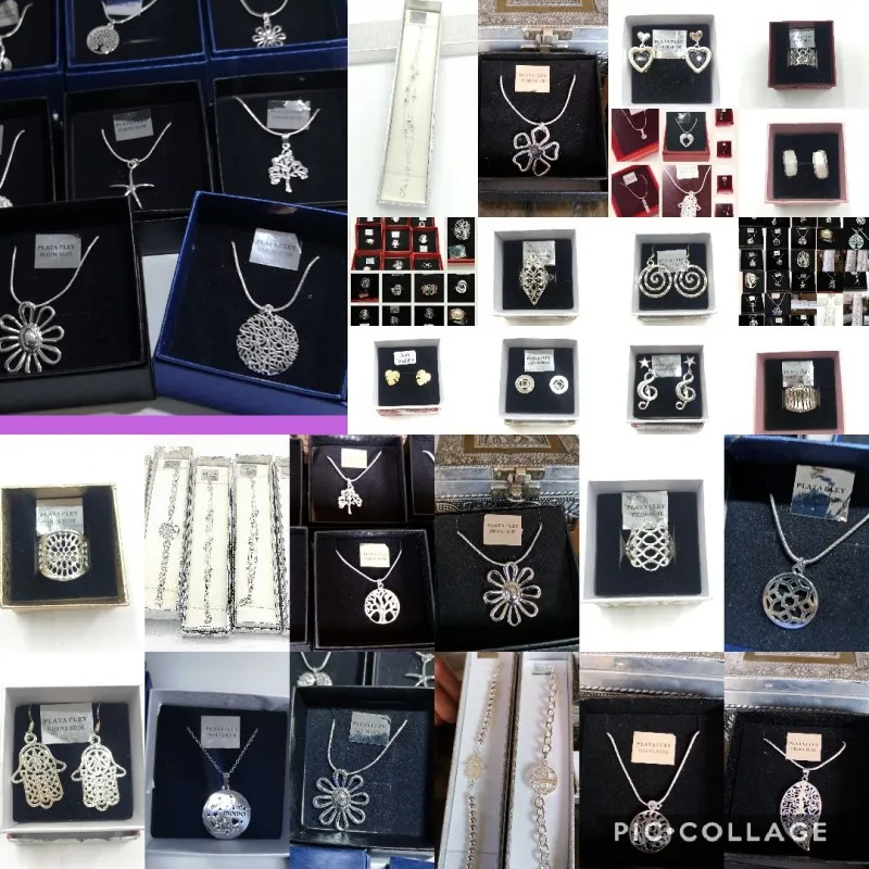 Collar chapado y bañado en Plata de Ley 925 Lote