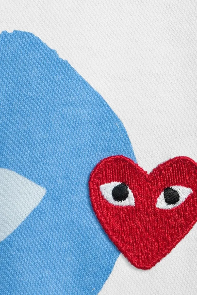 COMME DES GARÇONS PLAY CAMISETA CON CORAZÓN AZUL PLAY MUJER