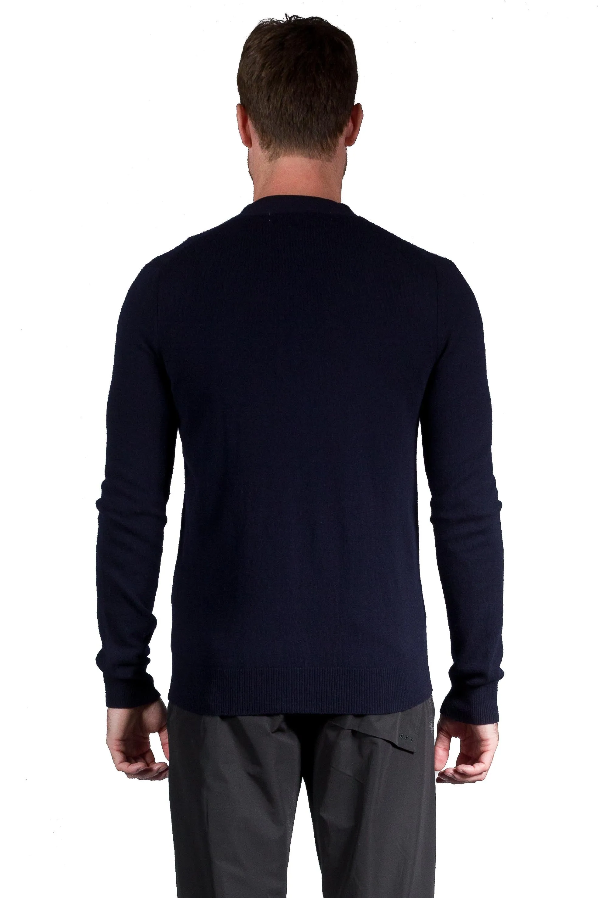 Comme Des Garcons Play Red Heart Logo Cardigan Navy