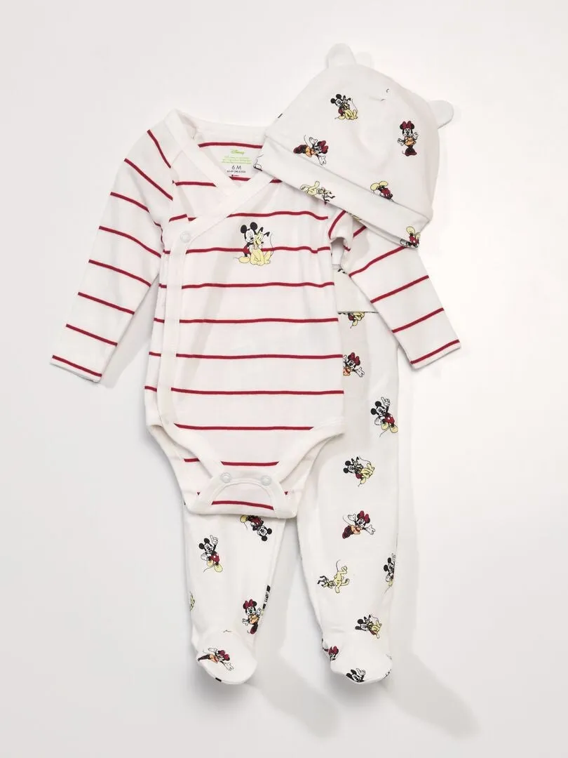 CONJUNTO DE 3 PIEZAS  BODY + LEGGING + GORRO 'MINNIE'  MICKEY