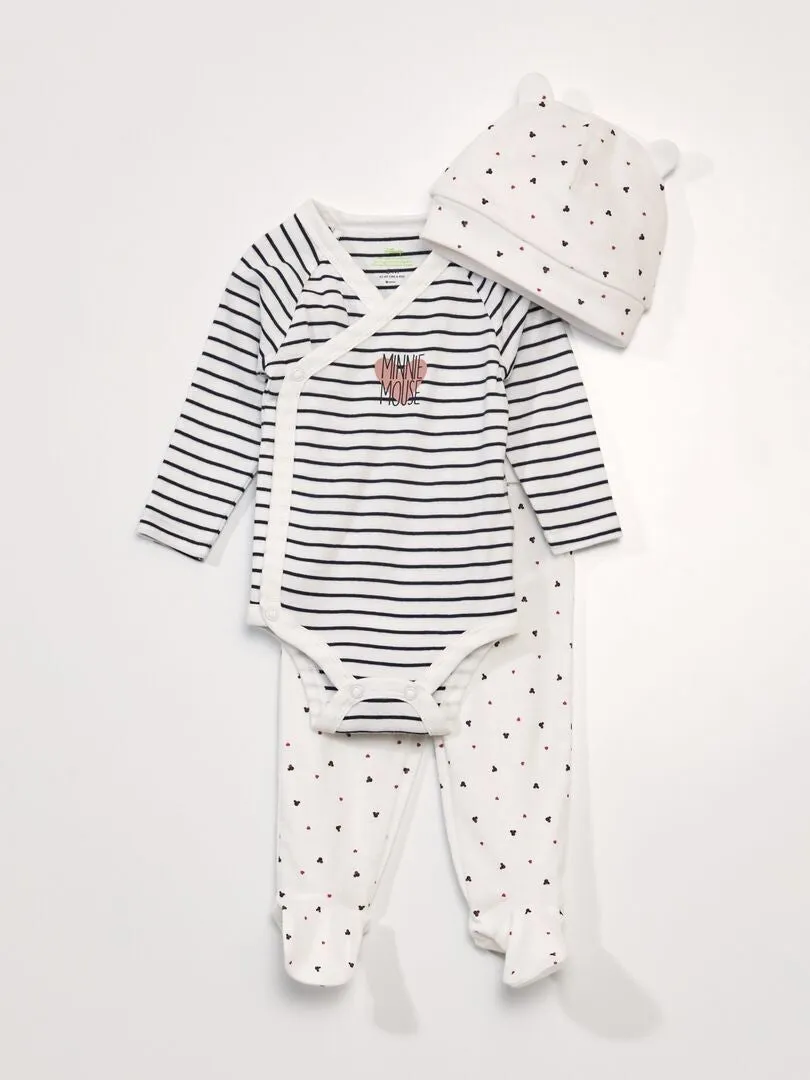 CONJUNTO DE 3 PIEZAS  BODY + LEGGING + GORRO 'MINNIE'  MINNIE