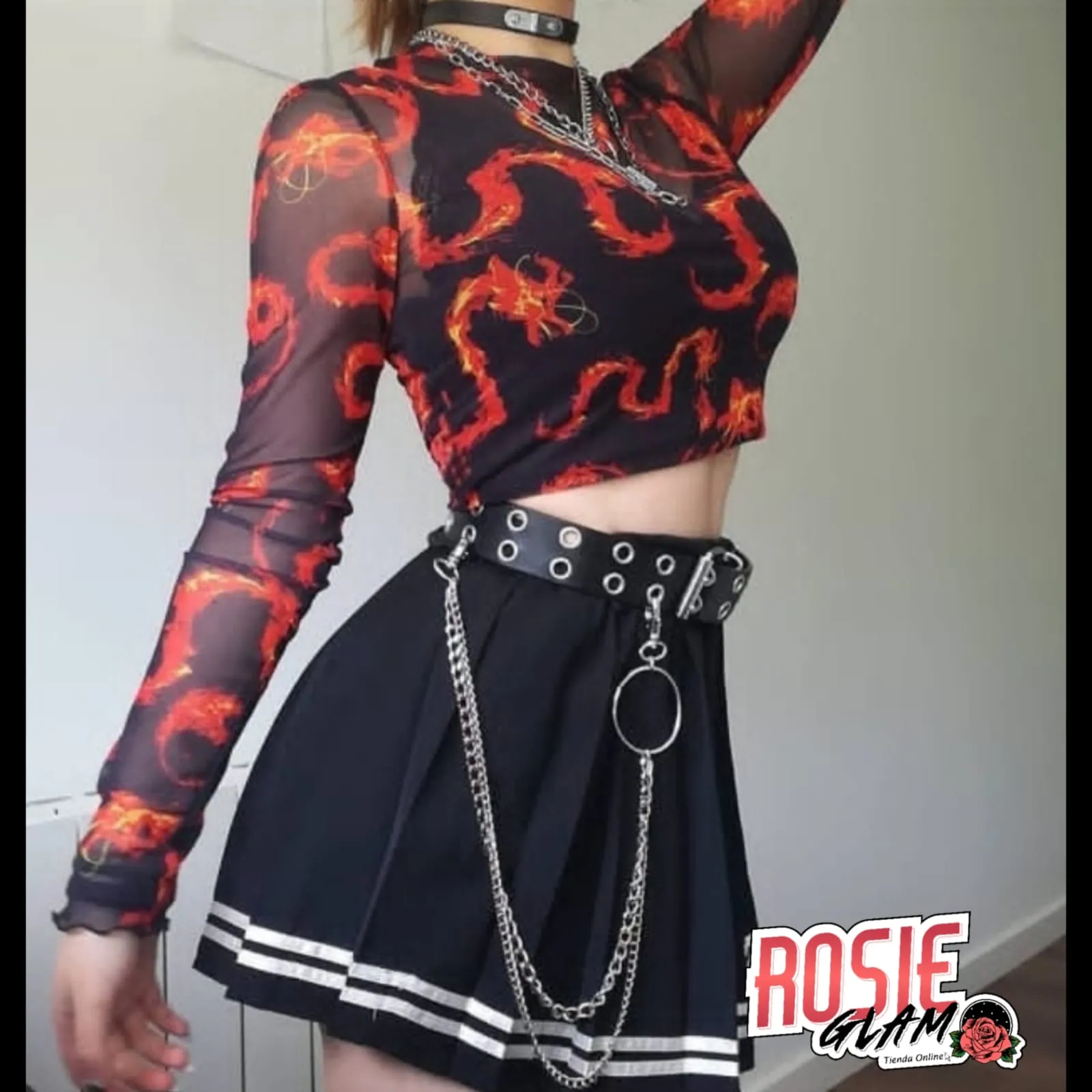 CONJUNTO DRAGONES FUEGO  ROSIEGLAM