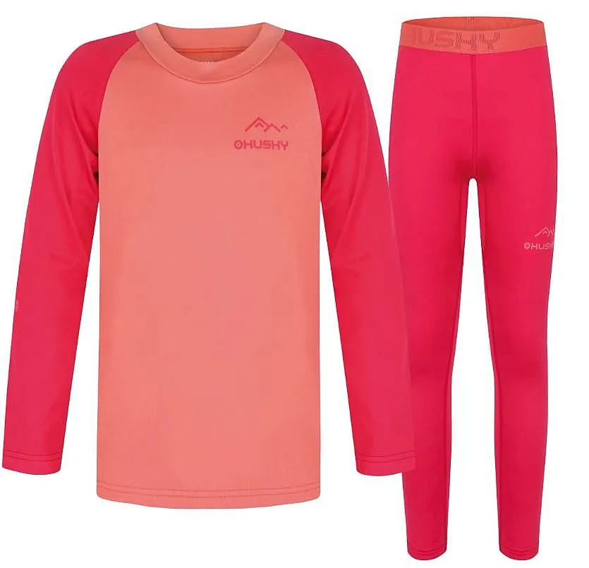 CONJUNTO HUSKY ACTIVE WINTER TOMBO SET  LIGHT ORANGE/PINK  UNISEX JUNIOR