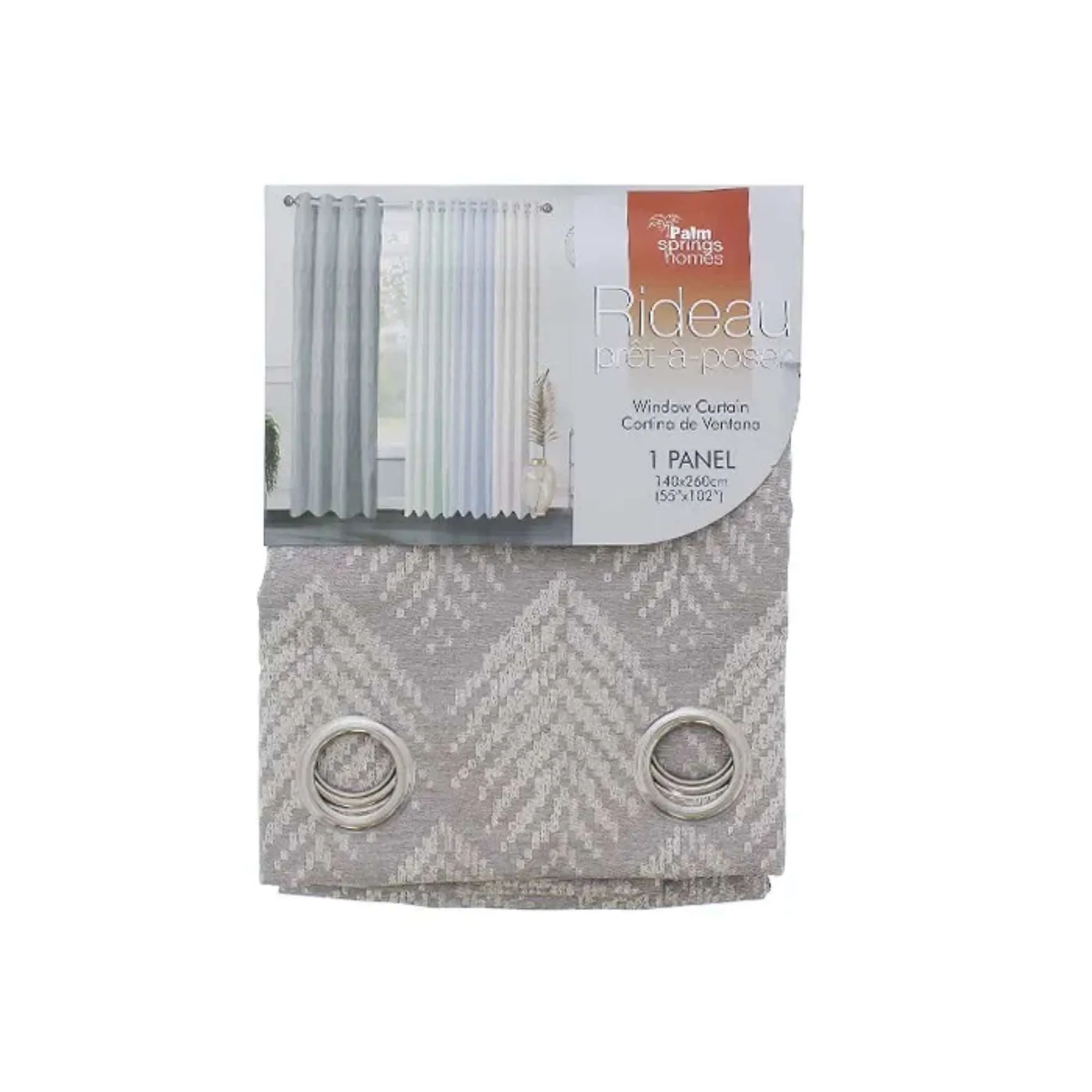 Cortina Decorativa Estampada 1 Panel