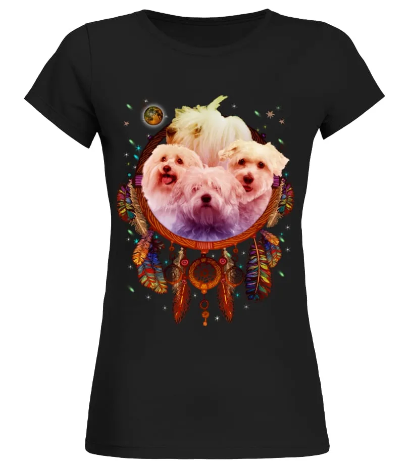 Coton de Tuléar Dreamcatcher Camiseta cuello redondo Mujer