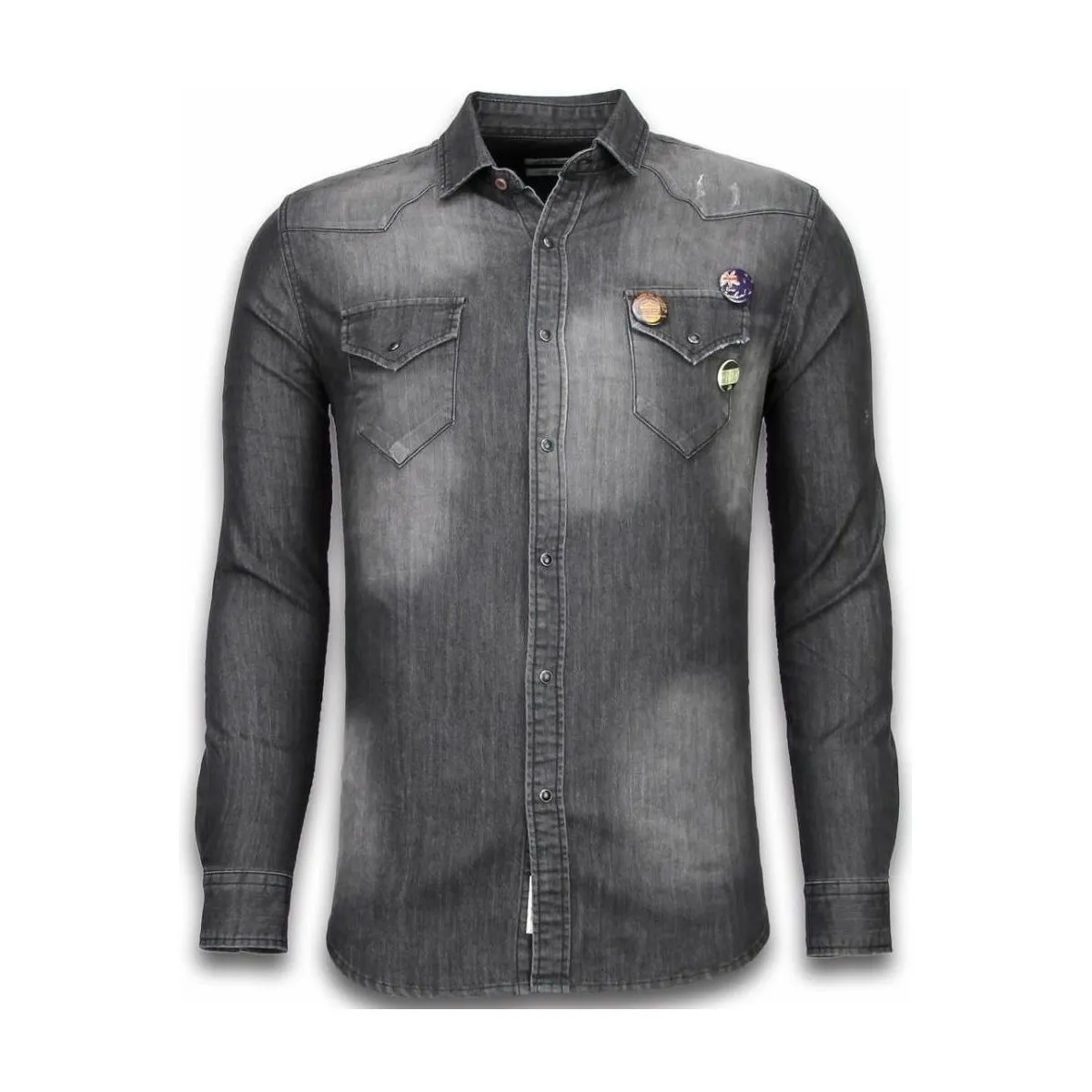 De Mezclilla Slim Fit Buttons