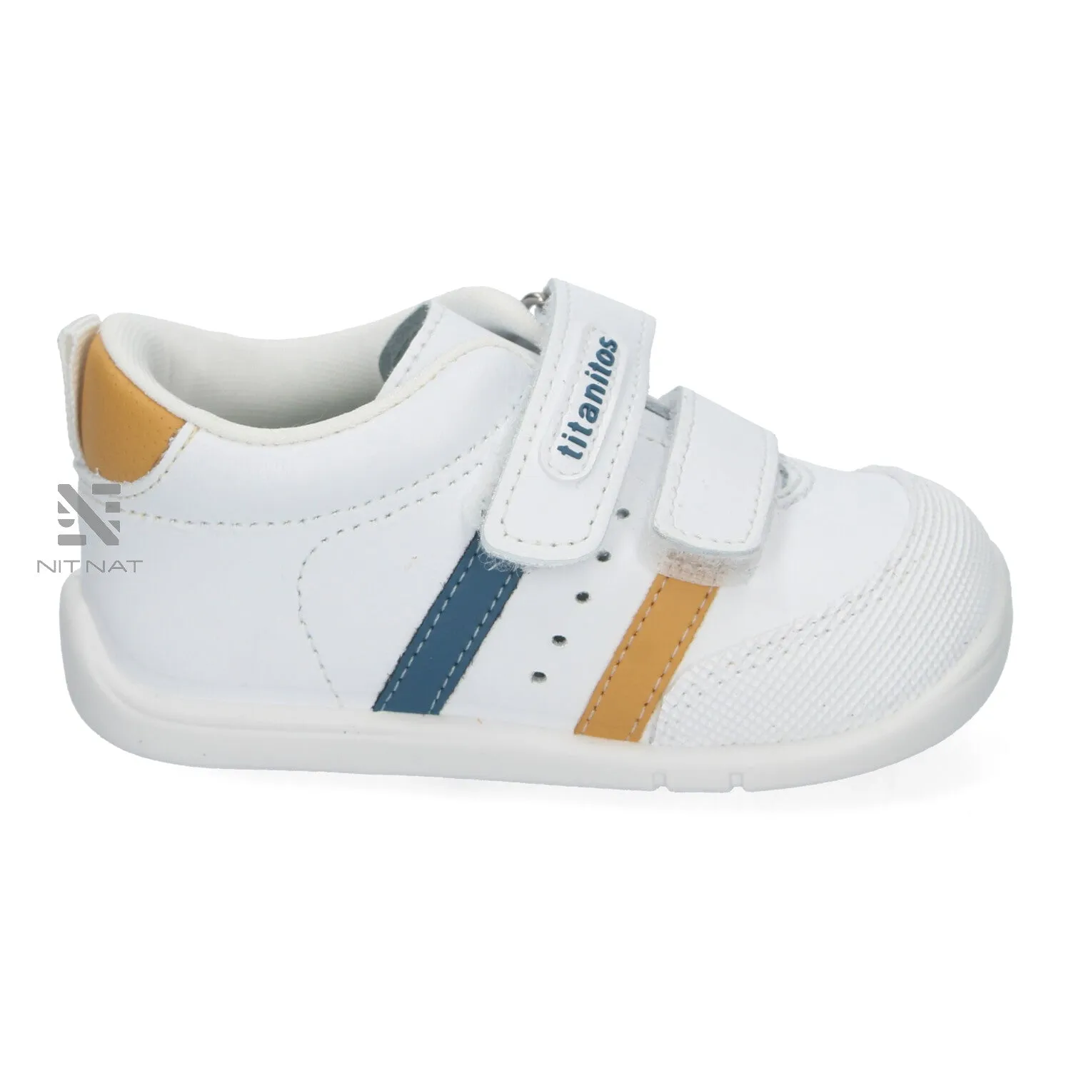 Deportivas Amancio Titanitos Azul y Mostaza