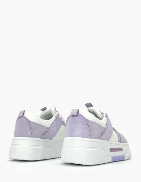 Deportivas clark | Blanco/lila