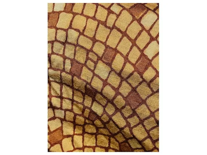 Diane Von Furstenberg Vestido DvF muy vintage (1st edition) Castaño Caramelo 