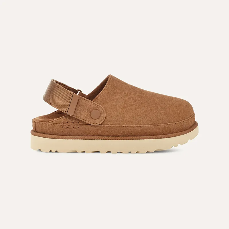 Diseñador Goldenstar Clog Slippers Tocks Hi Slides Dad Dad Star Star Beach Mujeres Men Tasman Fall Driftwood Chestnut Invierno T