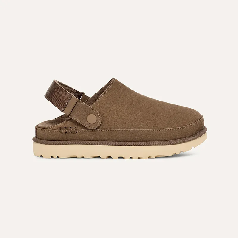 Diseñador Goldenstar Clog Slippers Tocks Hi Slides Dad Dad Star Star Beach Mujeres Men Tasman Fall Driftwood Chestnut Invierno T