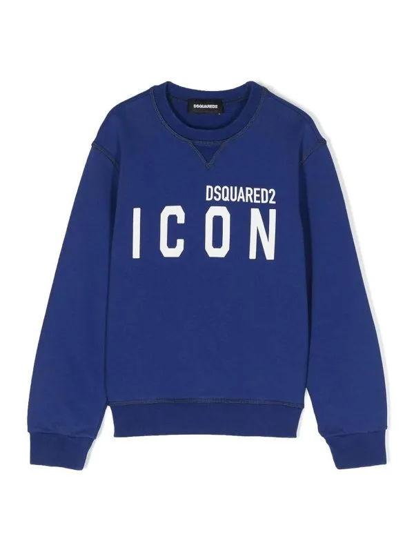 DSQUARED2 SUDADERA  AZUL