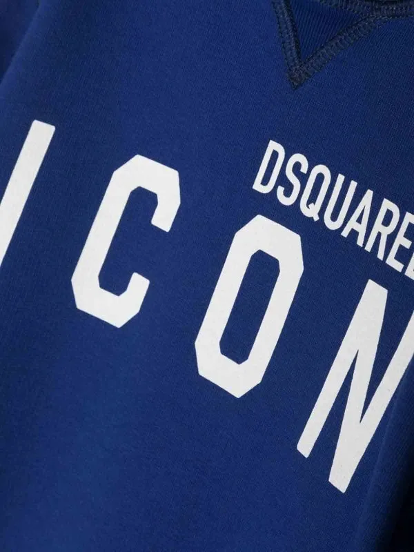DSQUARED2 SUDADERA  AZUL