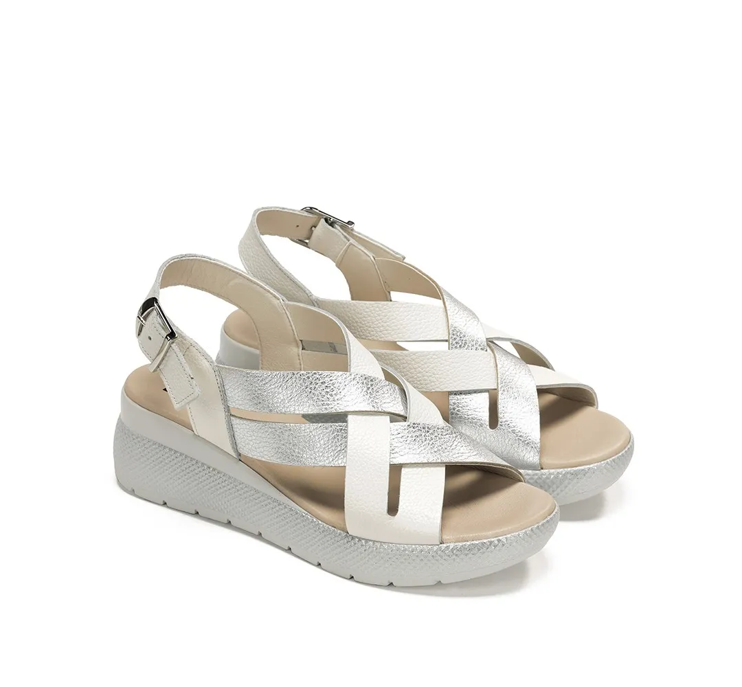 EVER D9316 Sandalia Plata