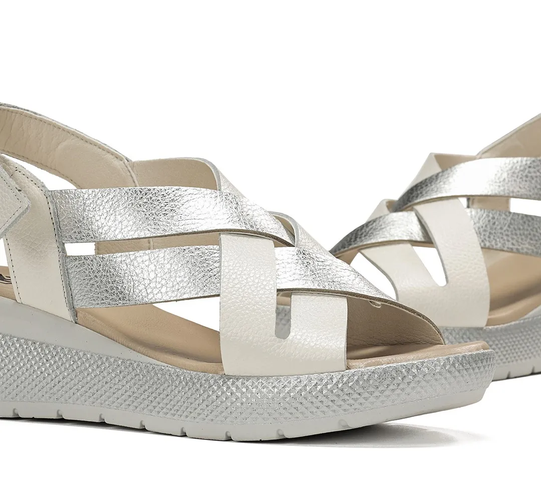 EVER D9316 Sandalia Plata