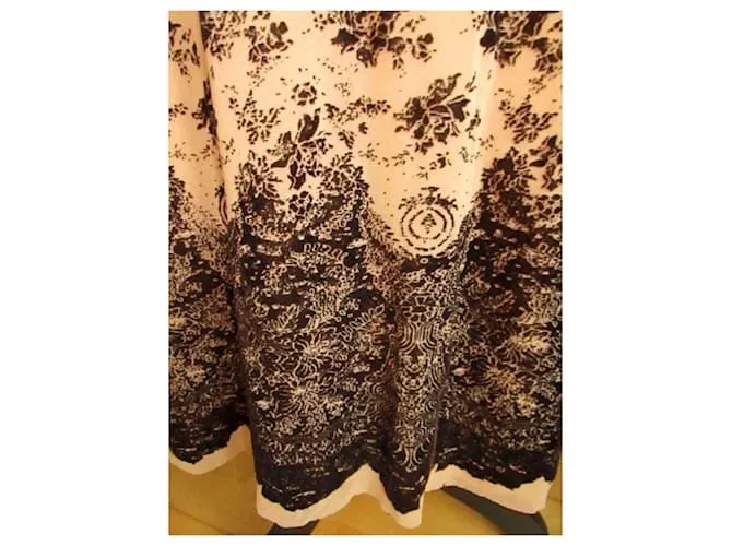 FALDA MAXI DE MALLA TATUADA JEAN PAUL GAULTIER S DURAZNOMARRóN CASTAñO BEIGE 