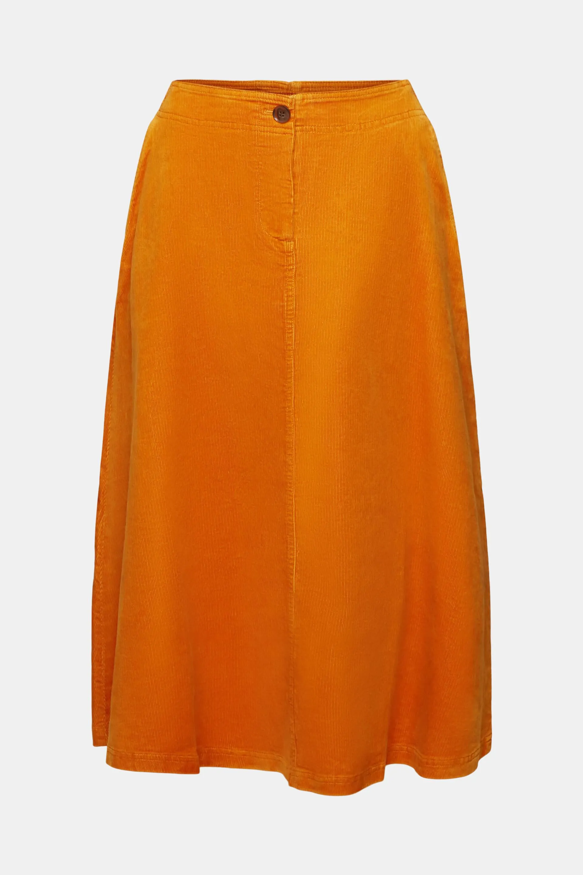Falda midi de pana