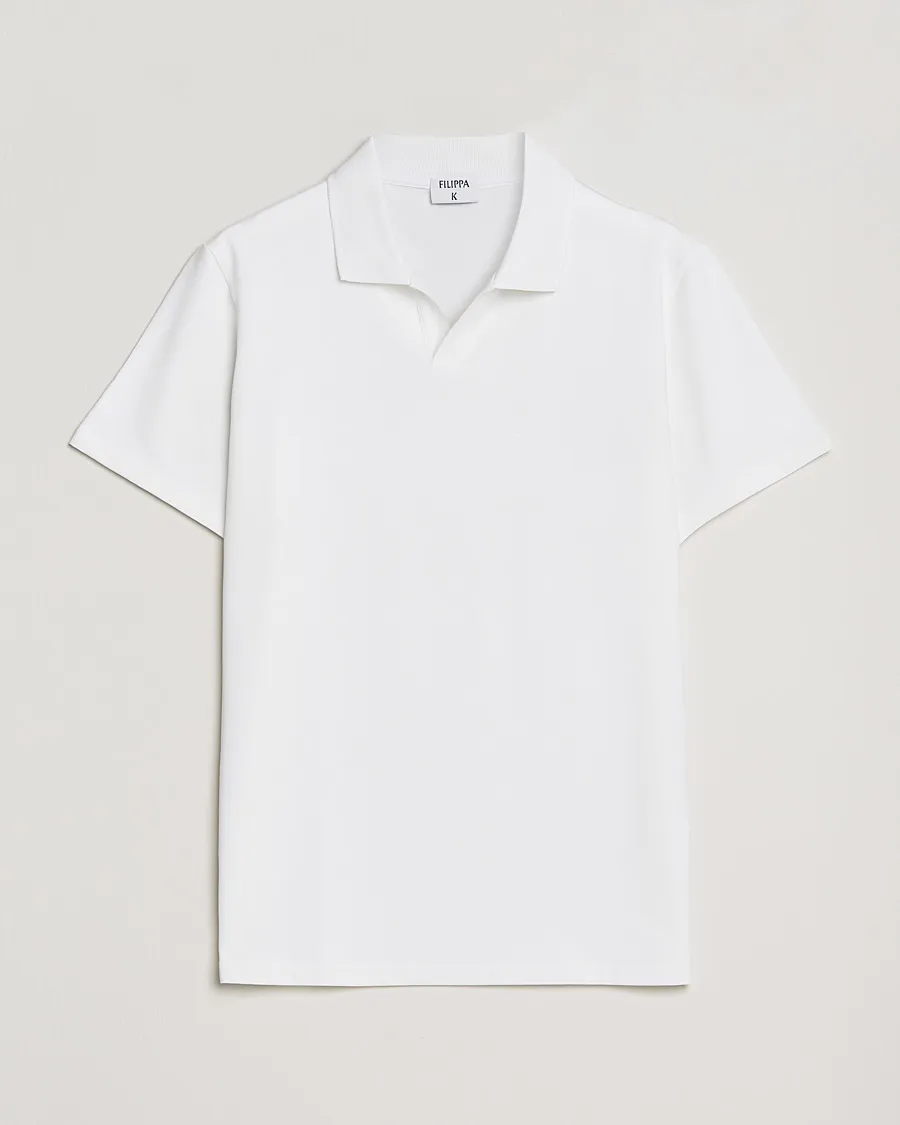 Filippa K Soft Lycra Polo Tee White