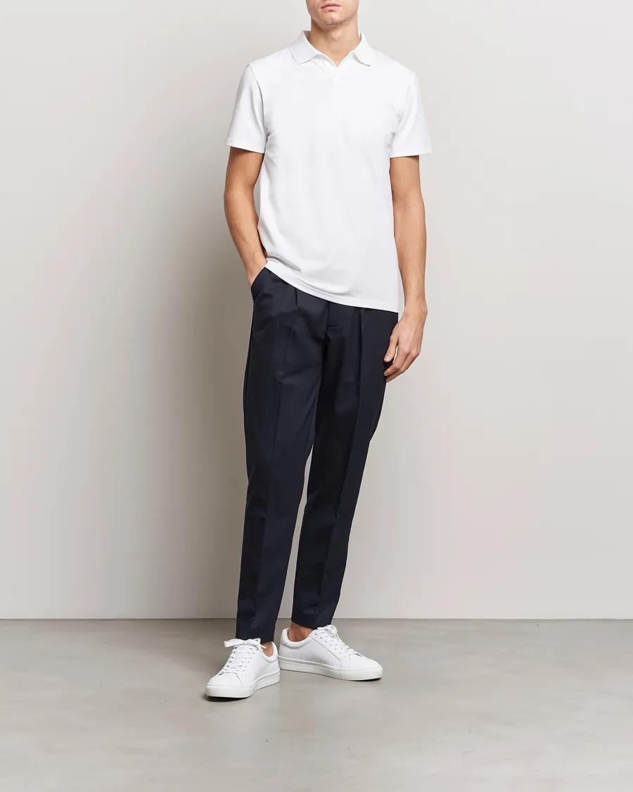 Filippa K Soft Lycra Polo Tee White
