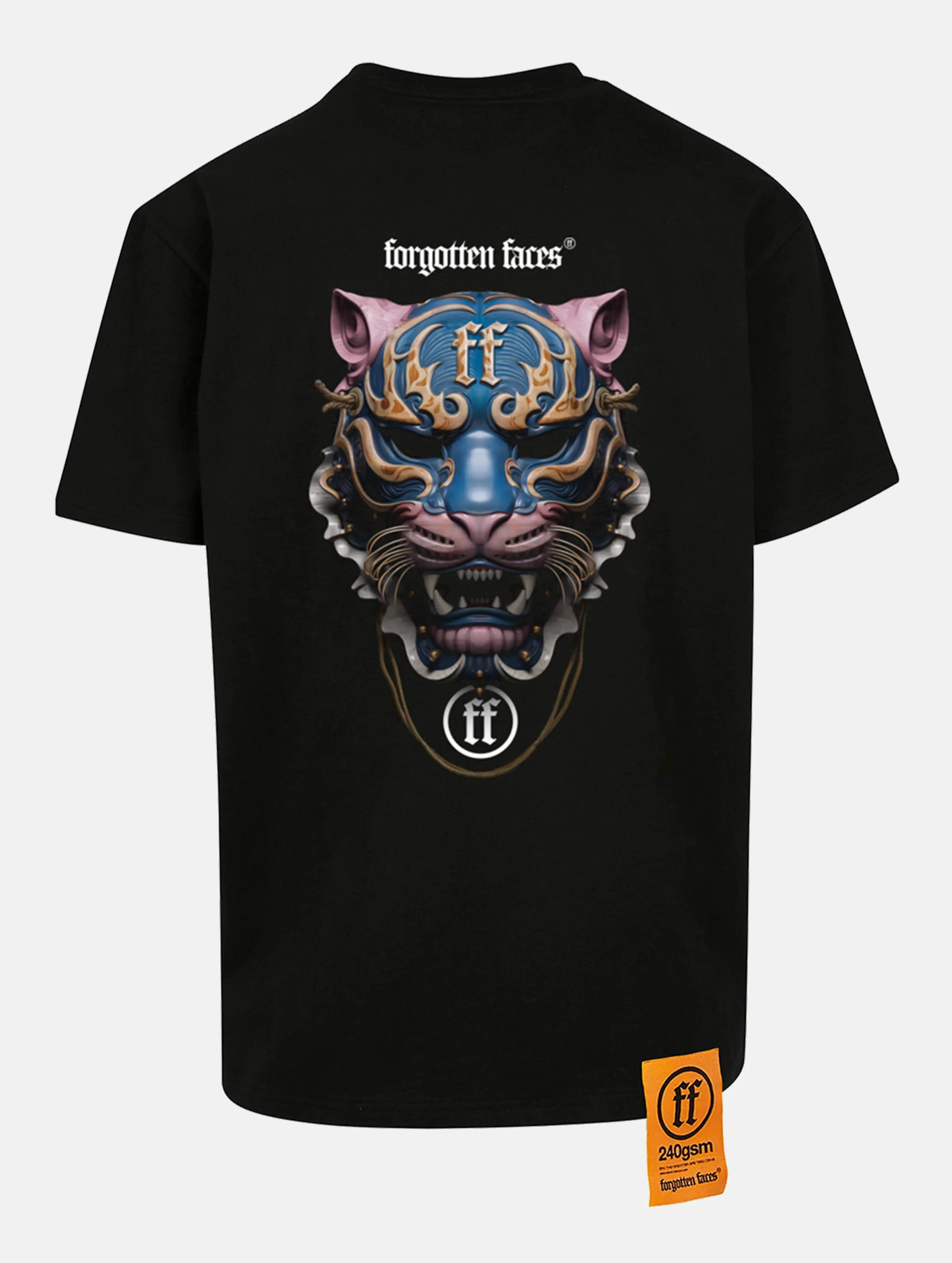 FORGOTTEN FACES FORGOTTEN FACES ANCIENT TIGER MASK OVERSIZE TSHIRTS
