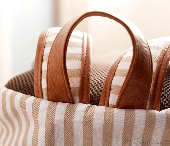 Fresh Striped Canvas Backpacks School Bags