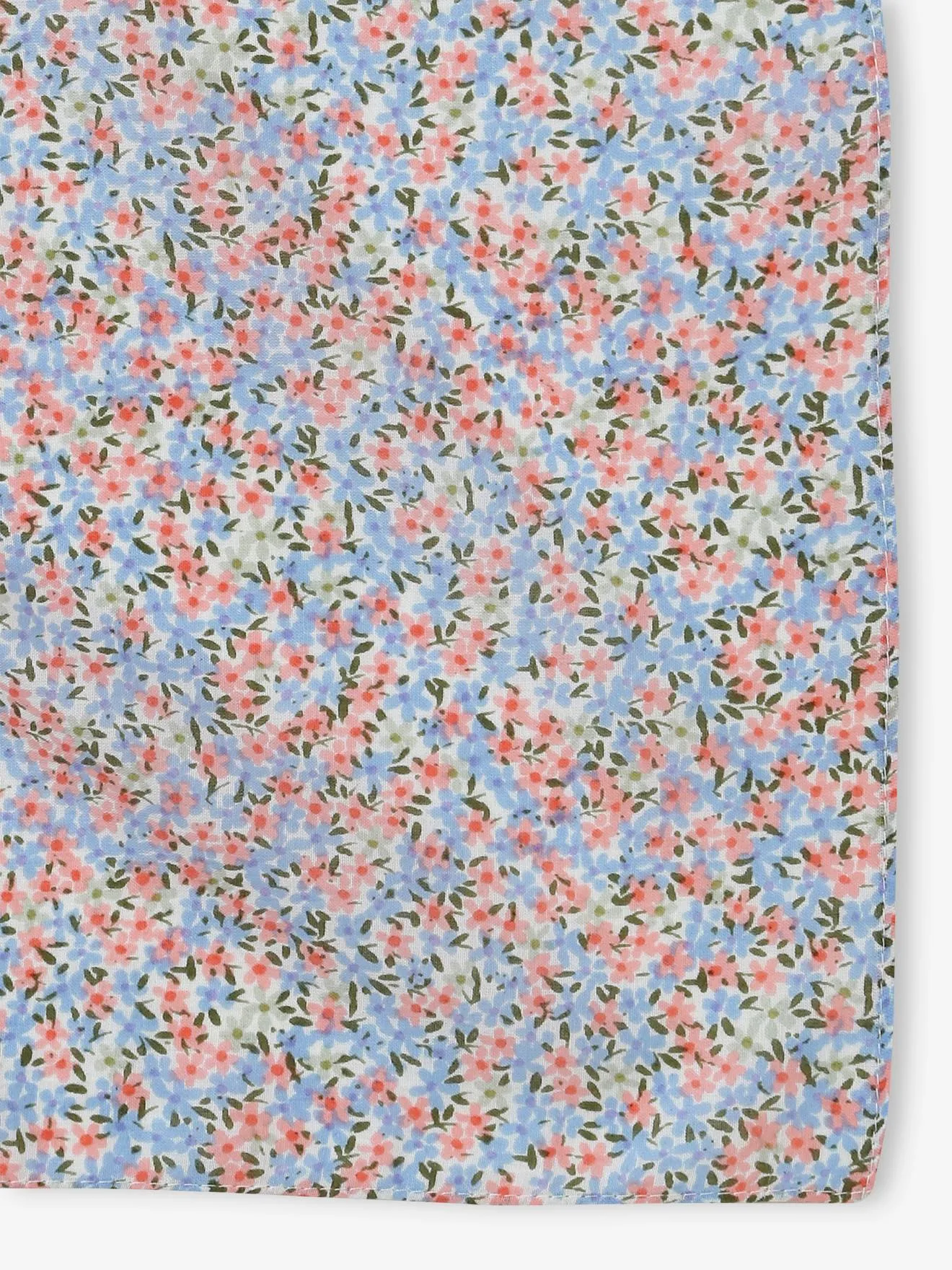 Fular personalizable con estampado de flores para bebé niña