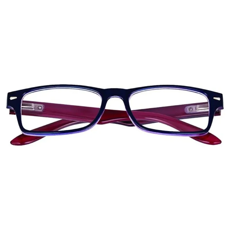 Gafas Lectura Kansas Azul Oscuro / Rojo. Aumento +3,5 Gafas De Vista, Gafas De Aumento, Gafas Visión Borrosa