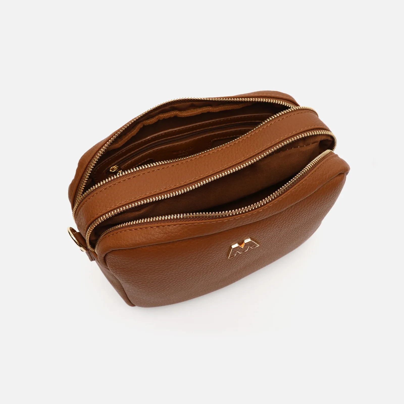 Galen bolso bandolera con doble cremallera