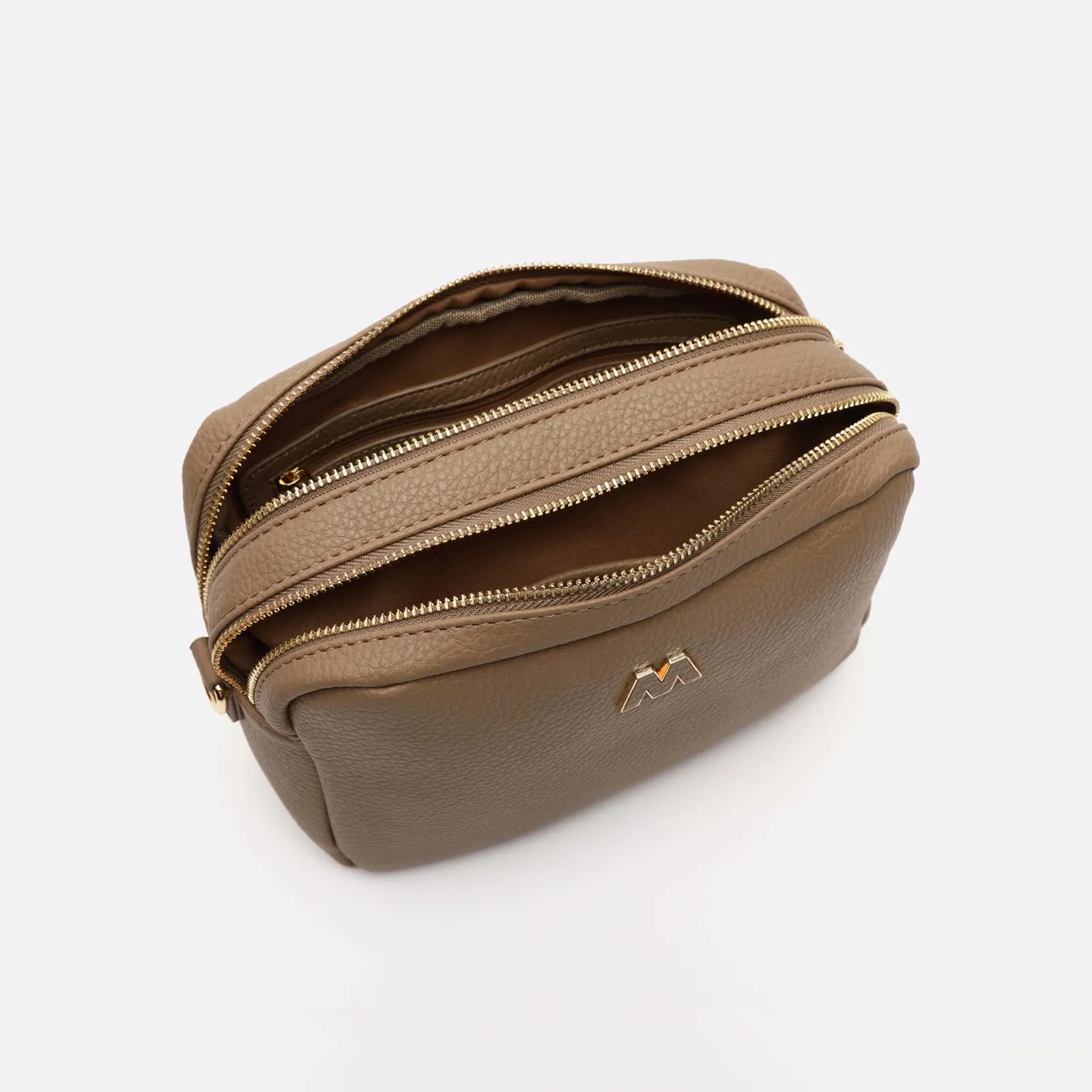 Galen bolso bandolera con doble cremallera