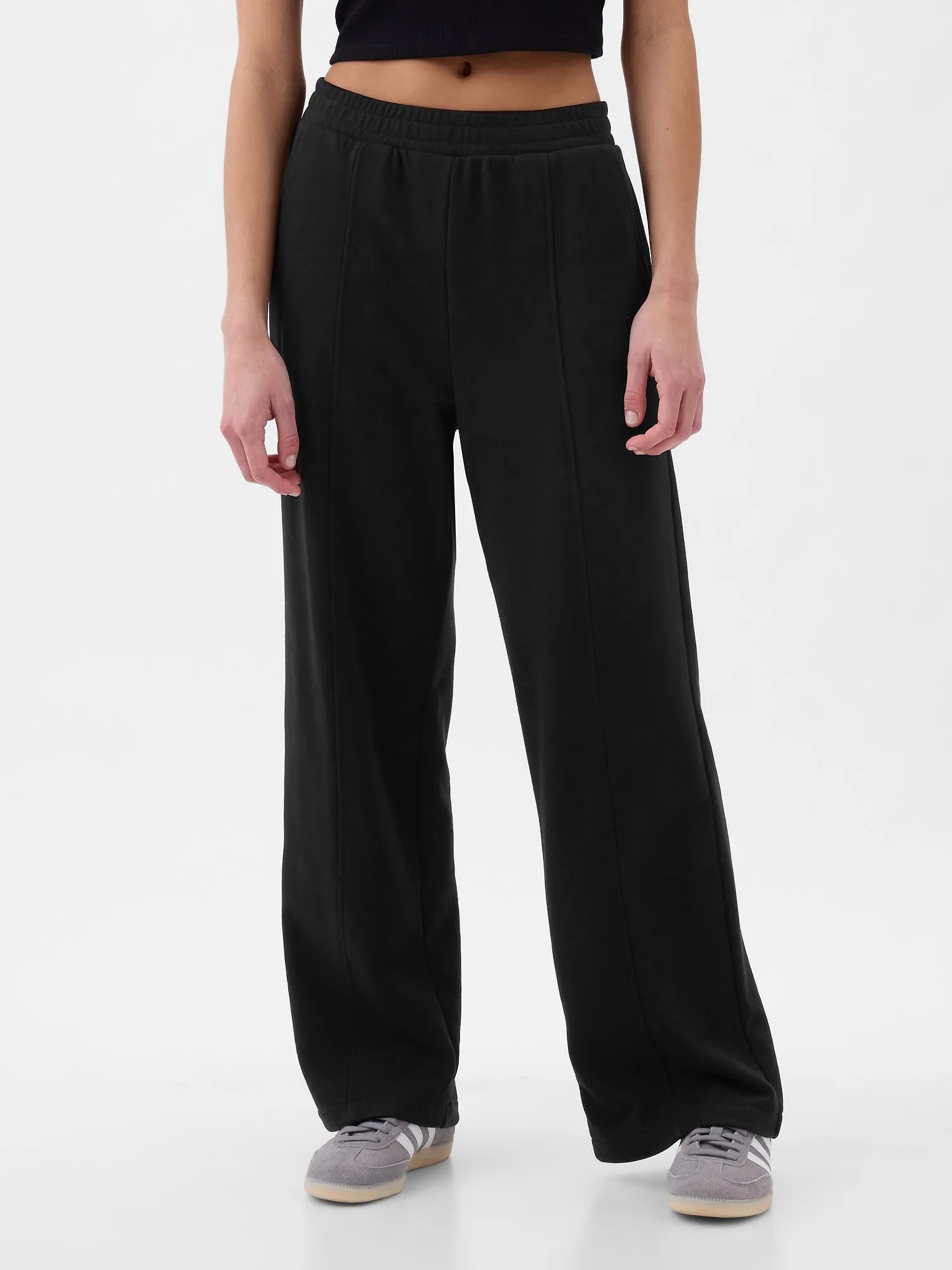 GAP Pantalón de Buzo GAP Logo Wide Leg Mujer