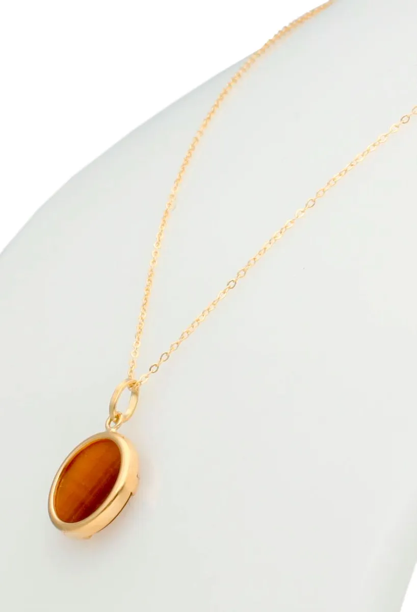 GARGANTILLA ORO AMARILLO 18 KTES MOTIVO OJO TIGRE 030_4188OTCAD