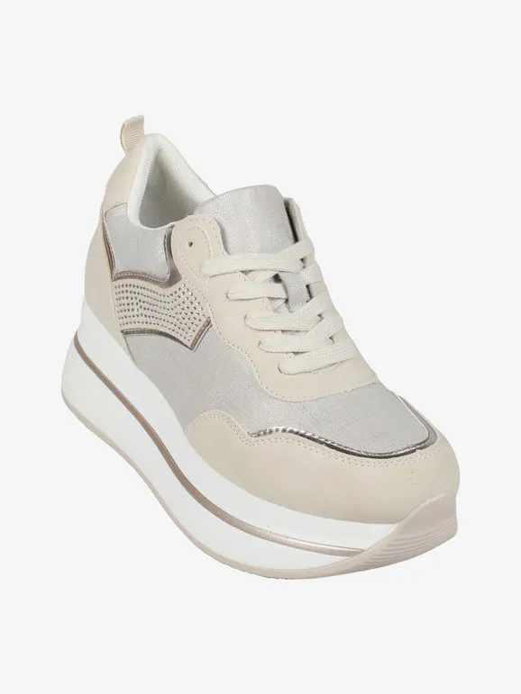 Gavi Zapatillas de mujer con cordones y plataforma.