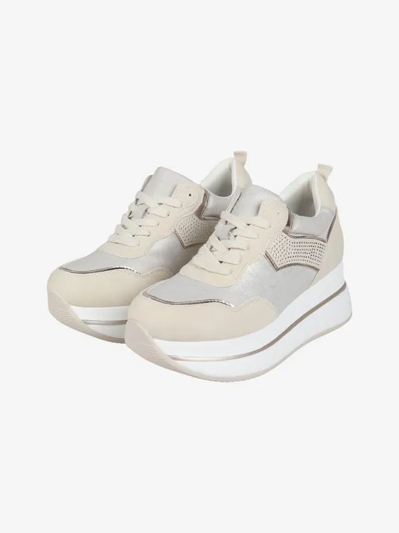 Gavi Zapatillas de mujer con cordones y plataforma.