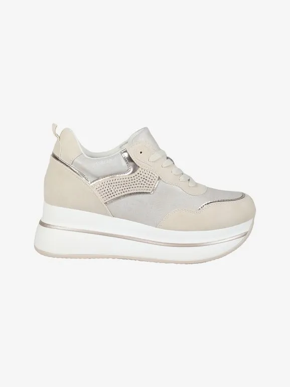 Gavi Zapatillas de mujer con cordones y plataforma.