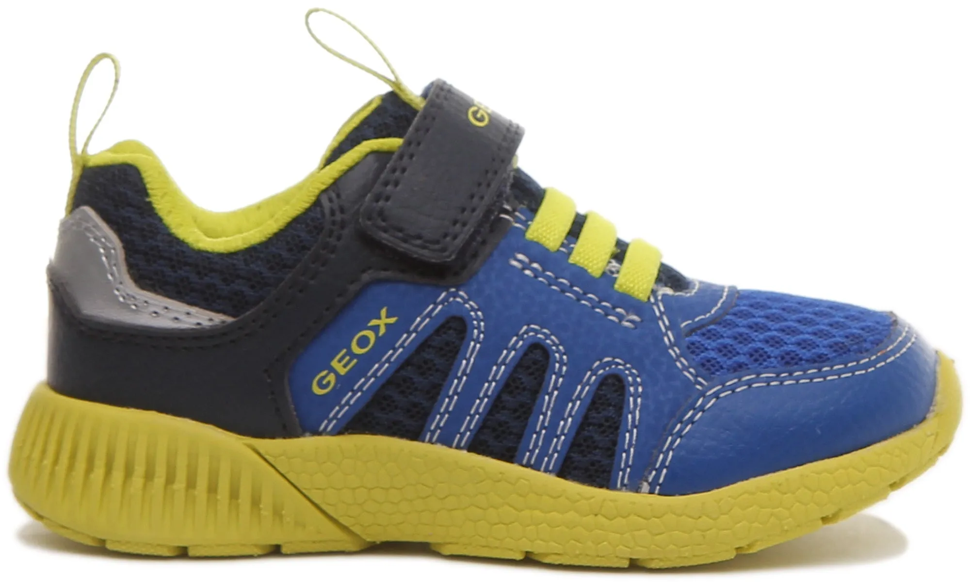 Geox J Sveth B Zapatillas de deporte ligeras para niños en amarillo marino