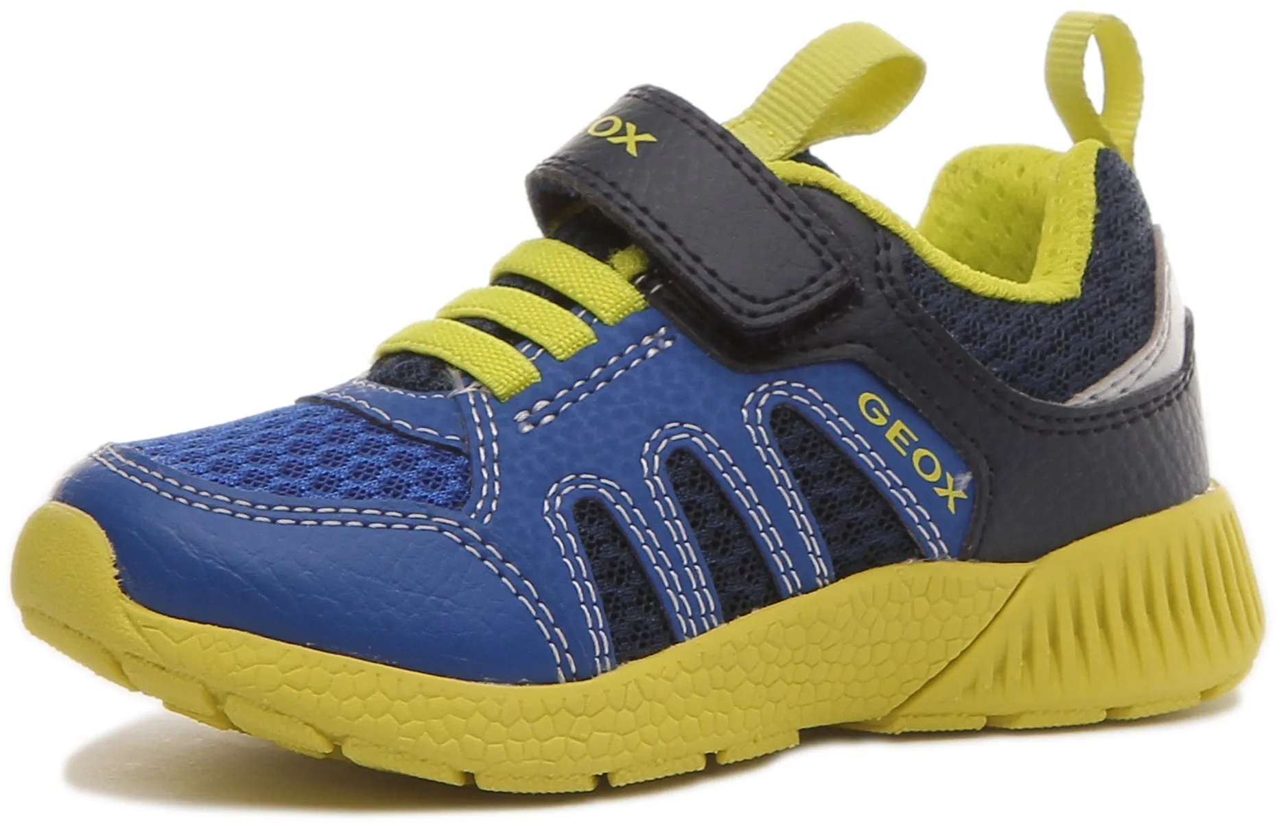 Geox J Sveth B Zapatillas de deporte ligeras para niños en amarillo marino