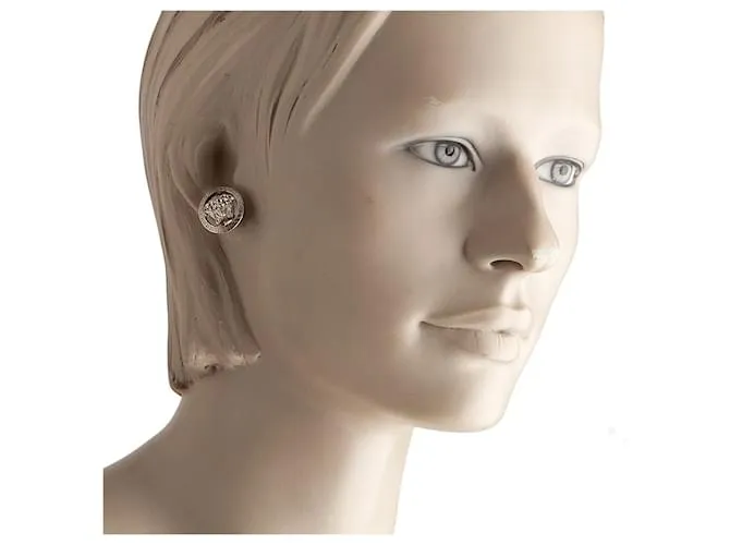Gianni Versace pendientes Medusa Plata 