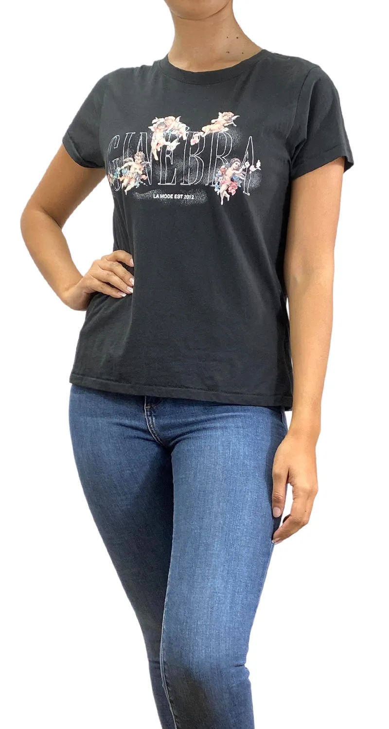 GINEBRA Polera Negra Angels