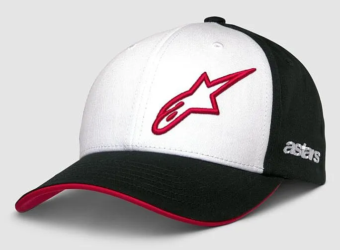 GORRA CON VISERA ALPINESTARS SESSIONIZED  WHITE/BLACK/RED  MEN´S