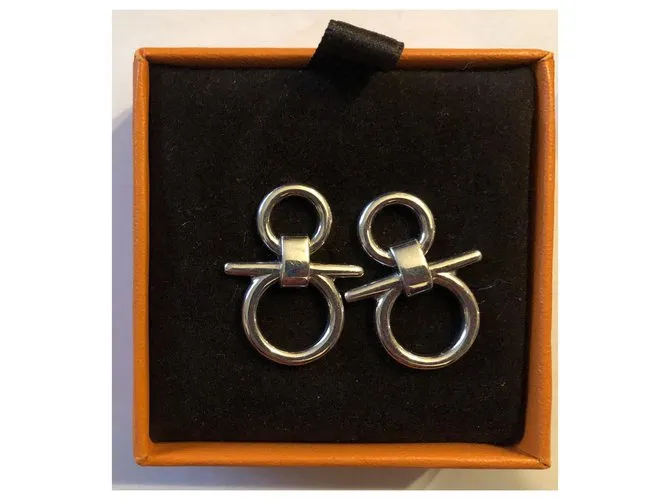 Hermès Palabras de brida Plata 