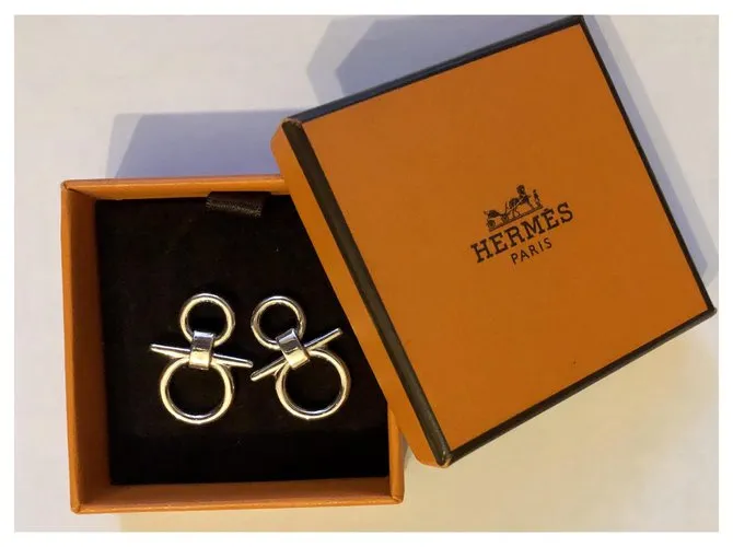 Hermès Palabras de brida Plata 