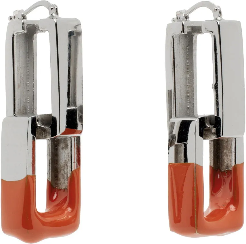 HERON PRESTON Dip Dye Chain Earrings