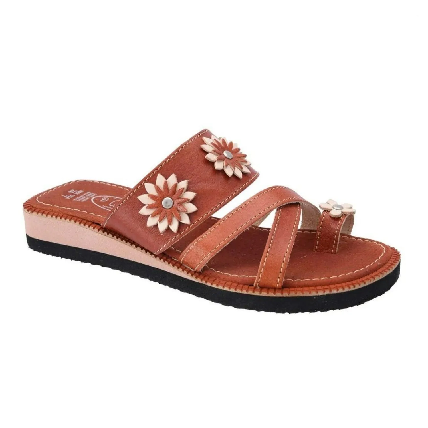HUARACHES ARTESANALES DE PIEL PARA MUJER IMP35107