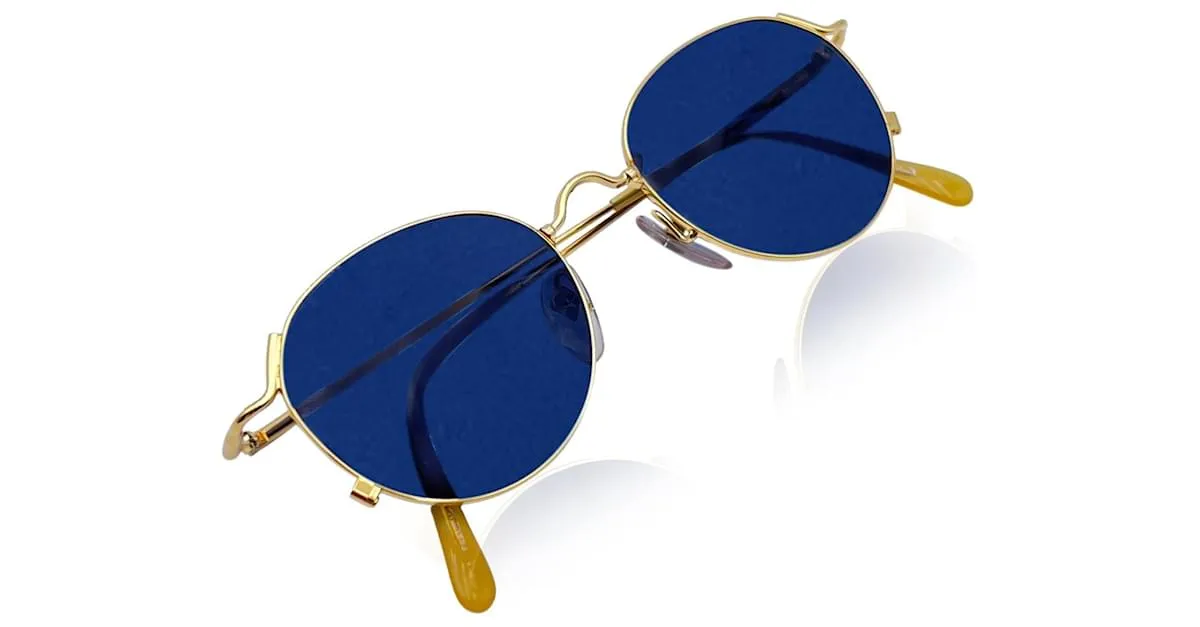 JEAN PAUL GAULTIER METAL DORADO ANTIGUO 552176 LENTES DE SOL 48/19 140MM 