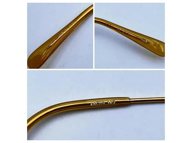 JEAN PAUL GAULTIER METAL DORADO ANTIGUO 552176 LENTES DE SOL 48/19 140MM 
